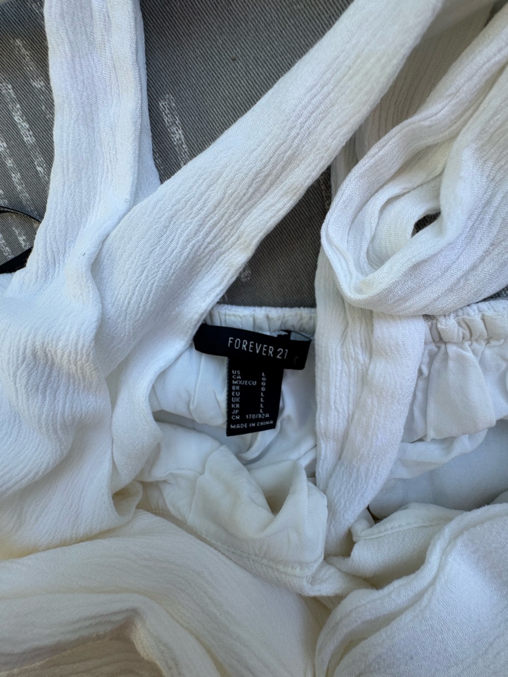 Forever 21 Cream Twist-Front V-Neck Maxi Dress - Picture 9 of 9